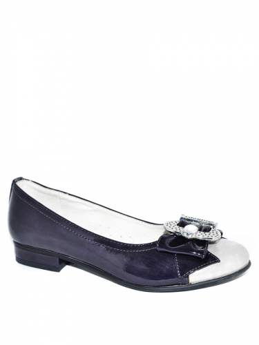 Туфли для девочек 35311-2208, фиолетовый, серый