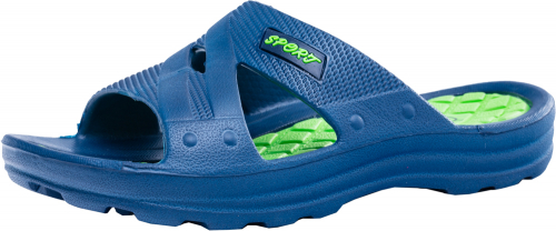 Туфли пляжные 525024-03, синий, салатовый