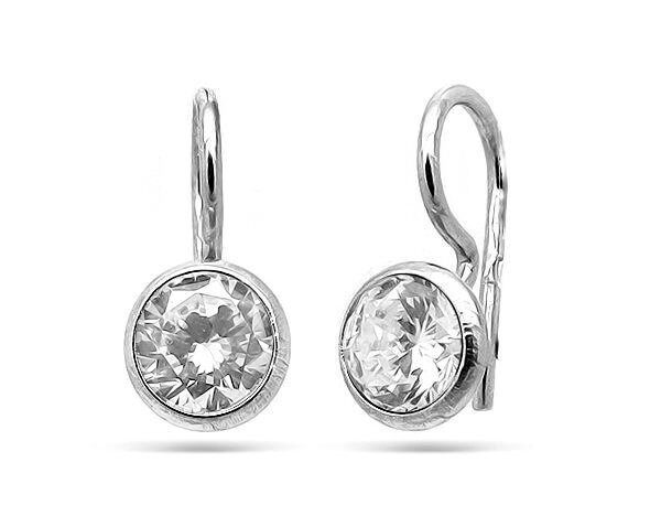 Серьги из серебра куб.циркон., ТРдс-003