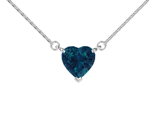 Колье из серебра синт.кварц, ЗК0320406