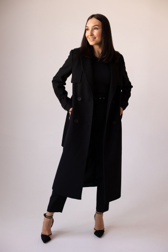 Пальто женское демисезонное 23800 (черный )