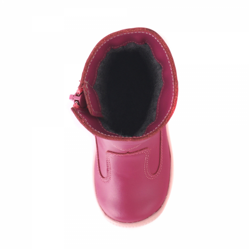 262-БП-03 (фуксия) Ботинки ТОТТА для девочки, нат. кожа, байка, размеры 23-26