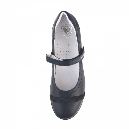 30001/2(2)-КП-02 (синий) Туфли школьные ТОТТА оптом (нат. кожа), размеры 37-38