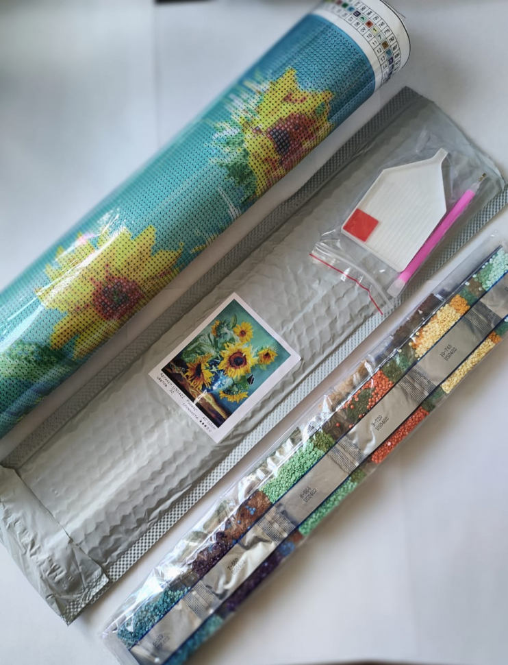 US0298 Без подрам Мозаика 40х50 Без подрам. Распродажа