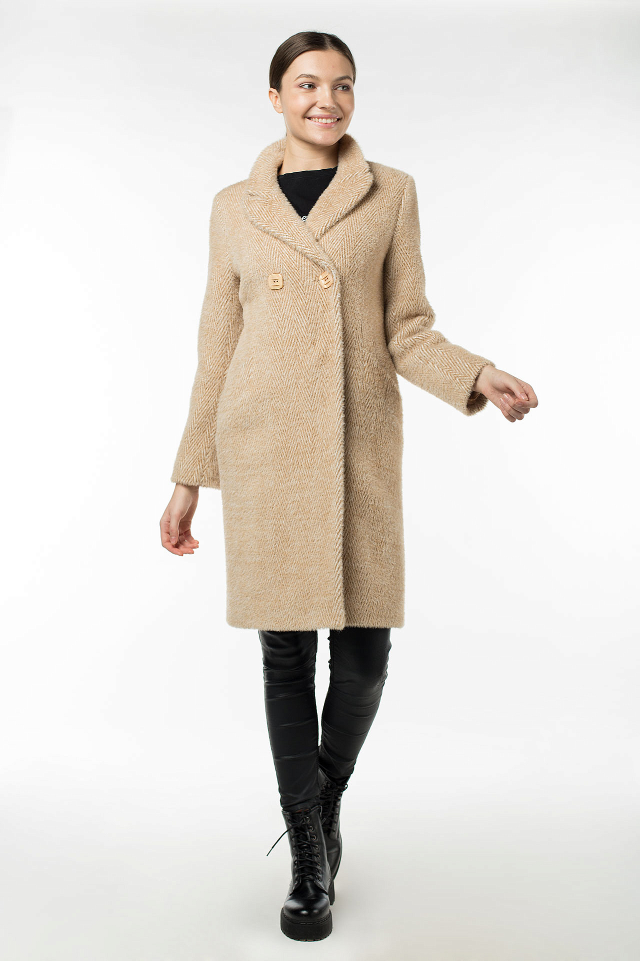 01-09698 Пальто женское демисезонное (пояс)