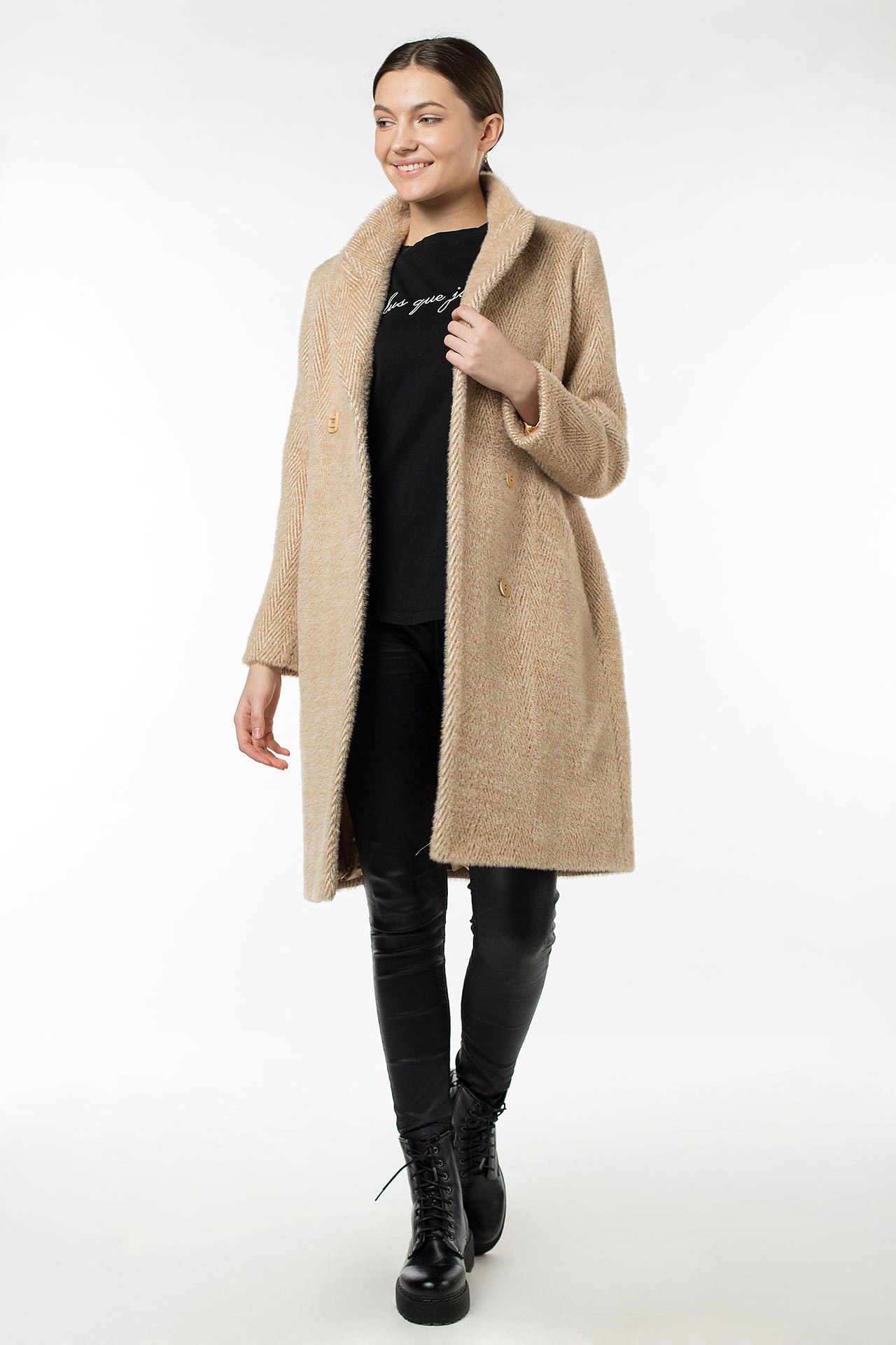 01-09698 Пальто женское демисезонное (пояс)