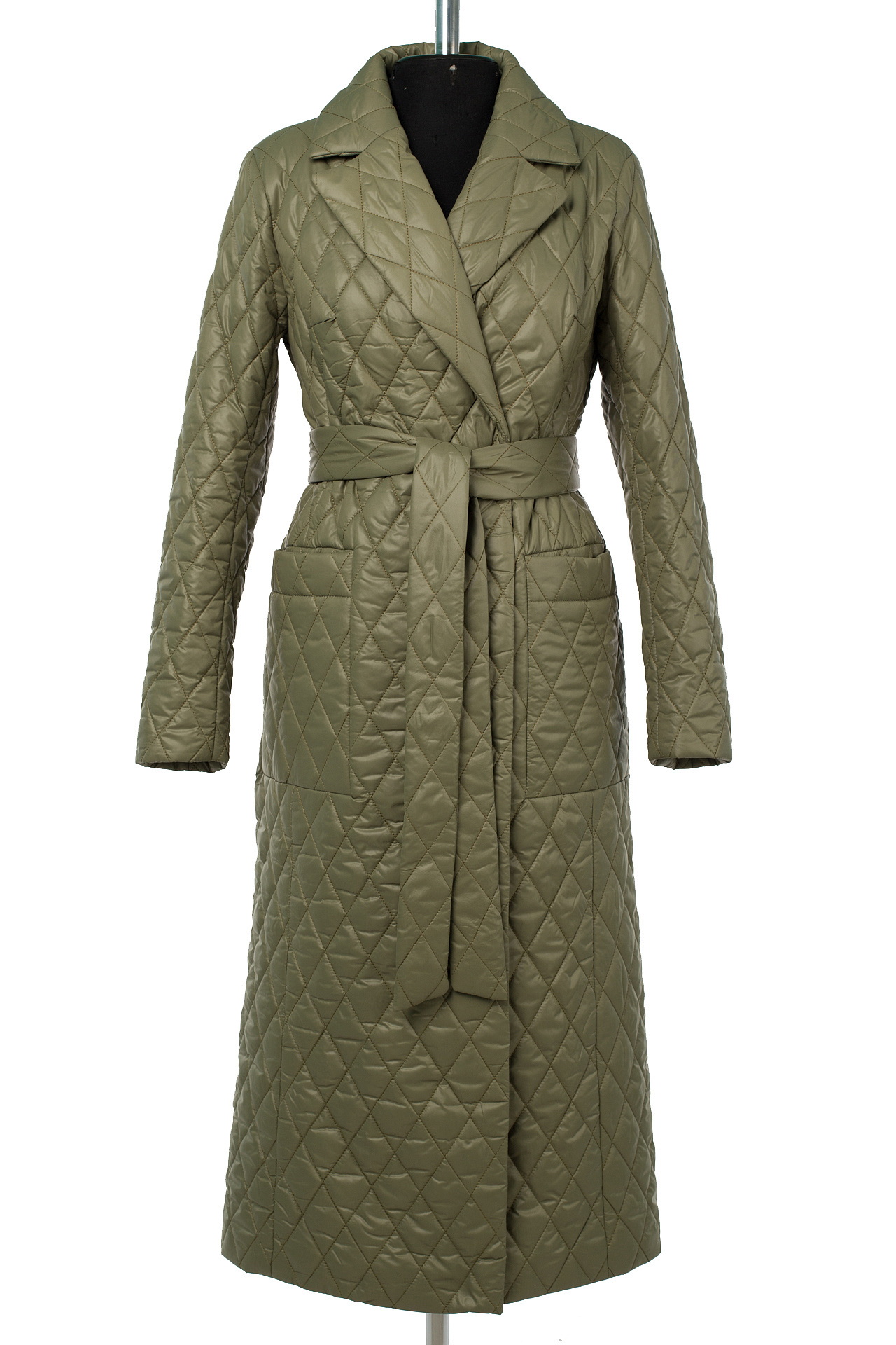 01-10766 Пальто женское демисезонное (пояс)