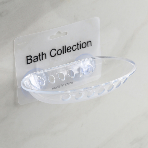 Мыльница пластиковая на присосках Bath Collection, 15×10×2 см, цвет МИКС