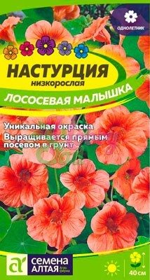 Цветы Настурция Лососевая малышка (1 гр) Семена Алтая