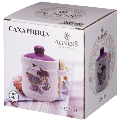 САХАРНИЦА С ЛОЖКОЙ AGNESS 