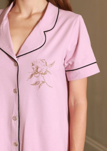 Коллекция Fleur халат-рубашка № 151631 сухая роза