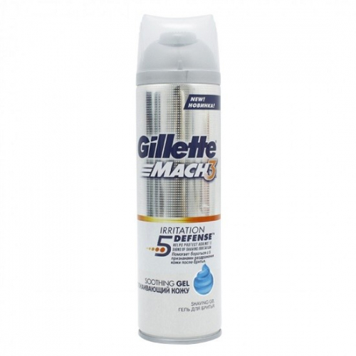 Gillette гель для бритья Mach3 для чувствительной кожи 200 мл