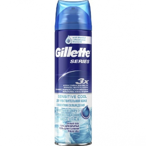 Gillette гель для бритья Series для чувствительной кожи с эффектом охлаждения 200 мл