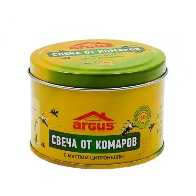 Свеча антимоскитная с маслом цитронеллы 80 гр ARGUS (36)