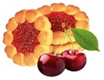 Печенье сдобное «COOKIES WITH CHERRY MARMALADE» (Печенье сдобное с вишневым мармеладом)