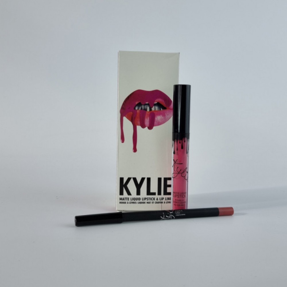Помада Kylie LIP GLOSS матовая + карандаш (P) копия
