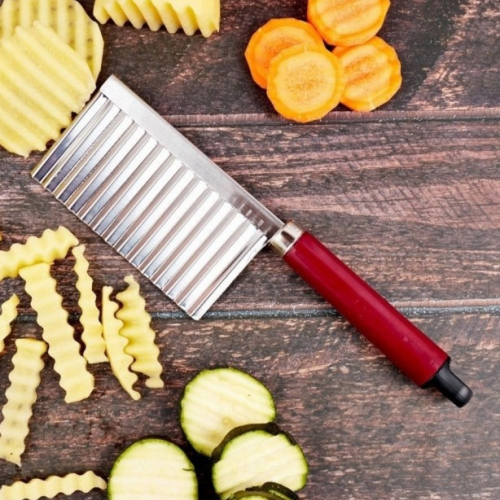 Кухонный волнистый нож для фигурной нарезки овощей (6100)