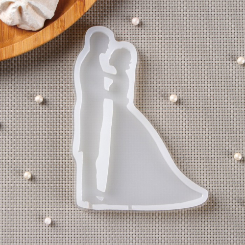 Силиконовый молд для леденцов и шоколада «Свадьба», 12,5×9 см, цвет прозрачный