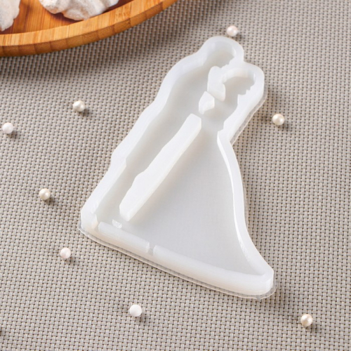 Силиконовый молд для леденцов и шоколада «Свадьба», 12,5×9 см, цвет прозрачный