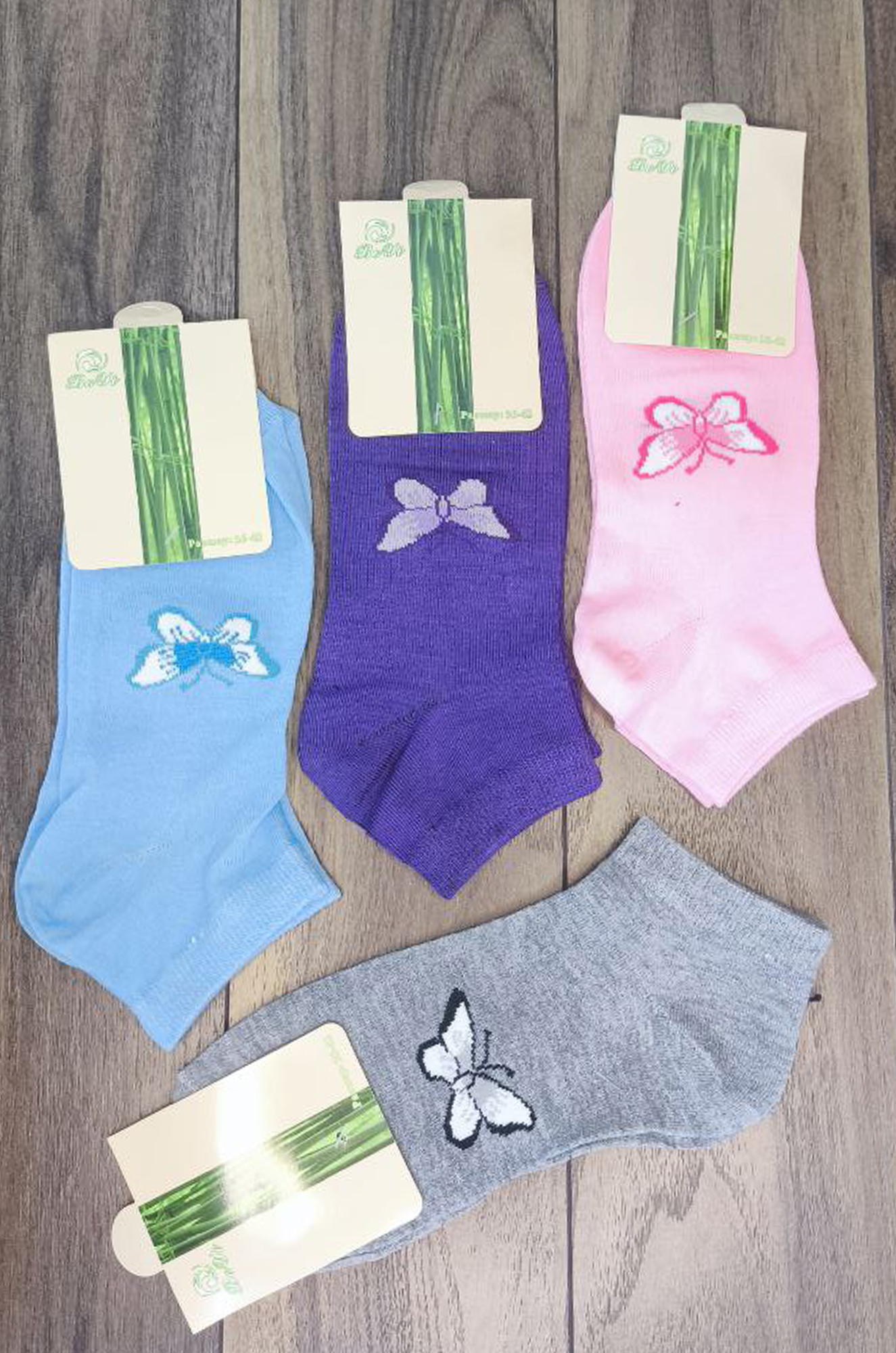 Носки женские 117, хлопок (цвета в ассортименте)