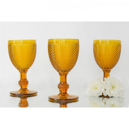 Набор бокалов стеклянных Magistro «Вилеро», 280 мл, 2 шт, цвет жёлтый