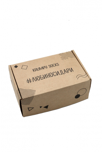 Упаковка - Коробка подарочная от 5 до 8 пар.