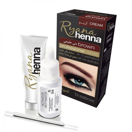 Ryana Henna Brown cream Professional Series Verona (Рьяна хна для бровей Коричневая Верона) 15 мл/15 мл
