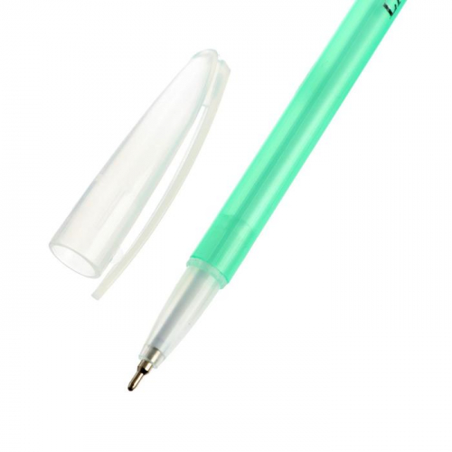 Набор канцелярский 10 предметов (Пенал-тубус 65 х 210 мм, ручки 4 штуки цвет синий , линейка 15 см, точилка, карандаш 2 штуки, маркер-текстовыделитель), цвет бирюзовый