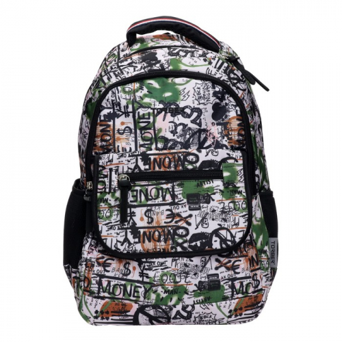 Рюкзак TORBER CLASS X, 45 х 30 х 18 см, универсальный, чёрный/белый