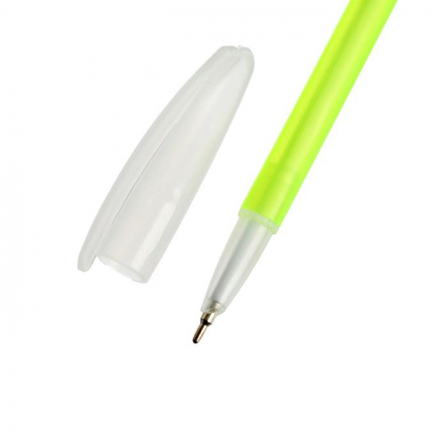Набор канцелярский 10 предметов (Пенал-тубус 65 х 210 мм, ручки 4 штуки цвет синий , линейка 15 см, точилка, карандаш 2 штуки, маркер-текстовыделитель), цвет серый