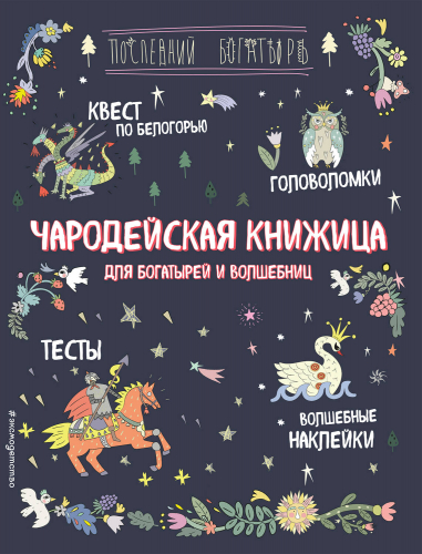 Чародейская книжица для богатырей и волшебниц. Головоломки, тесты, квест (+ наклейки)