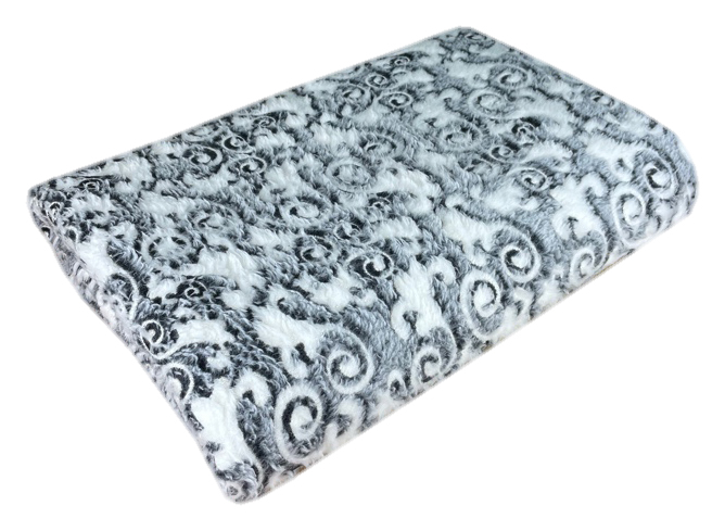 Плед велсофт СЕРЫЙ ВЕНЗЕЛЬ БАМБУК р-р 170х200