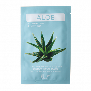 YU.R Маска для лица с экстрактом алоэ / YU.R ME Aloe Sheet Mask 25 гр