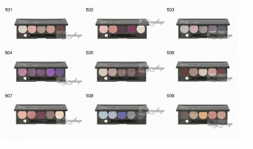 тени для век 5 HD magnetic palette with an applicator - Midnight 508