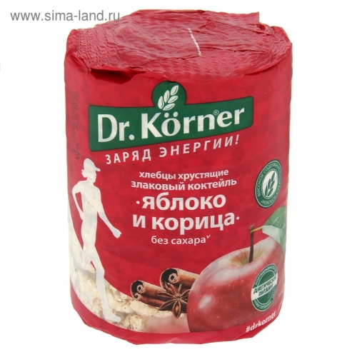 Хлебцы Dr.Korner Яблоко с корицей 90г