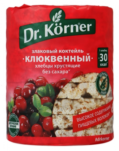Хлебцы Dr.Korner Клюквенные 100г
