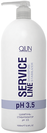  OLLIN SERVICE LINE Шампунь.-стабилизатор рН 3.5 1000мл/Shampoo-stabilizer pH 3.5/726826        , 