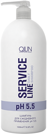 OLLIN SERVICE LINE Шампунь для ежедн. примен.pH5.5 1000мл/Daily shampoo pH 5.5 /726802, 