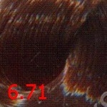 OLLIN COLOR  6.71 темно-русый коричнево-пепельный 60мл.Перманентная крем-краска
