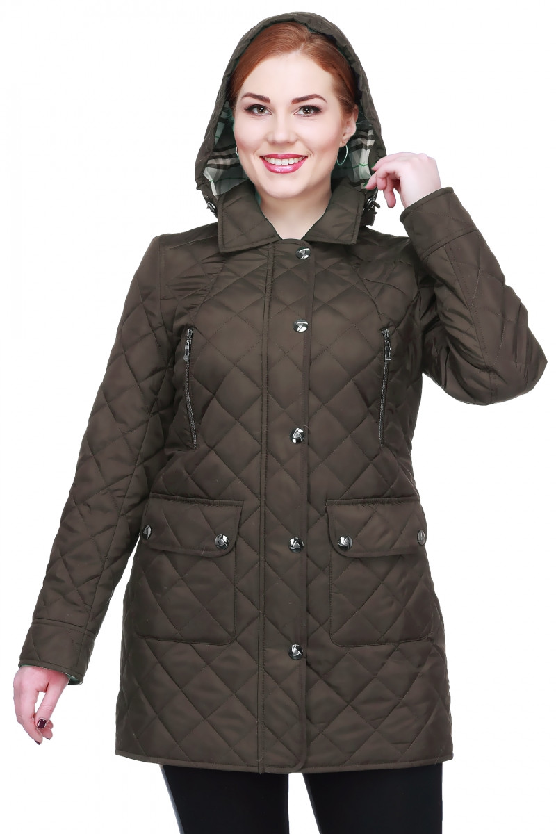 Купить весеннюю женскую куртку большого размера