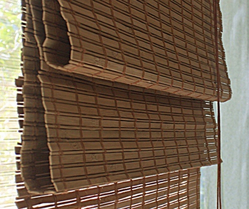 от1345 р.  Бамбуковые римские шторы цвет какао