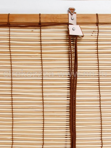 от 690 р.  Бамбуковые рулонные шторы цвет натур микс