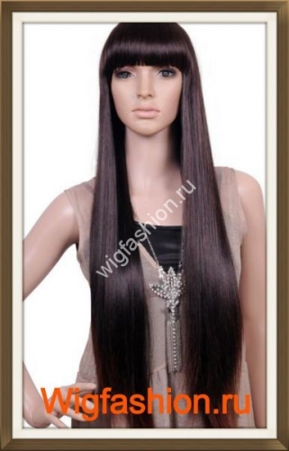 950 Самый длинный прямой парик в стиле Наоми Кембел