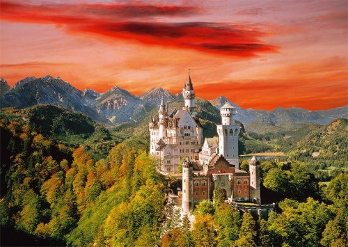 Пазлы 2000 дет., Замок Нойшванштайн, Бавария