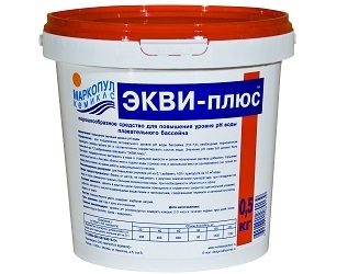 М30, Маркопул Кемиклс, ЭКВИ-ПЛЮС, 0,5кг ведро, гранулы для повышения уровня рН воды, уп.12