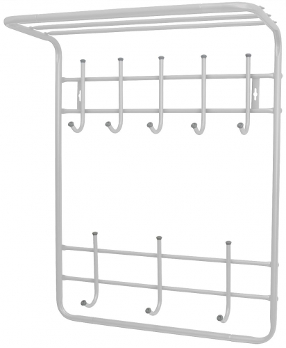 Вешалка настенная с полкой вп8