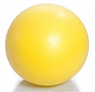 Гимнастический мяч, с ABS с насосом, 55см              (желтый)