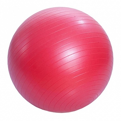 Гимнастический мяч, с ABS с насосом, 65см              (красный)