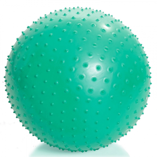 Гимнастический мяч игольчатый, с насосом, 85см     (зеленый)