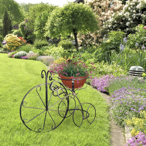Садовая подставка для цветов велосипед 53-007